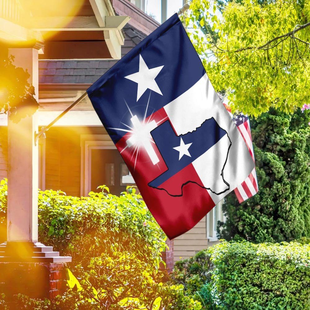 God Bless Texas Flag