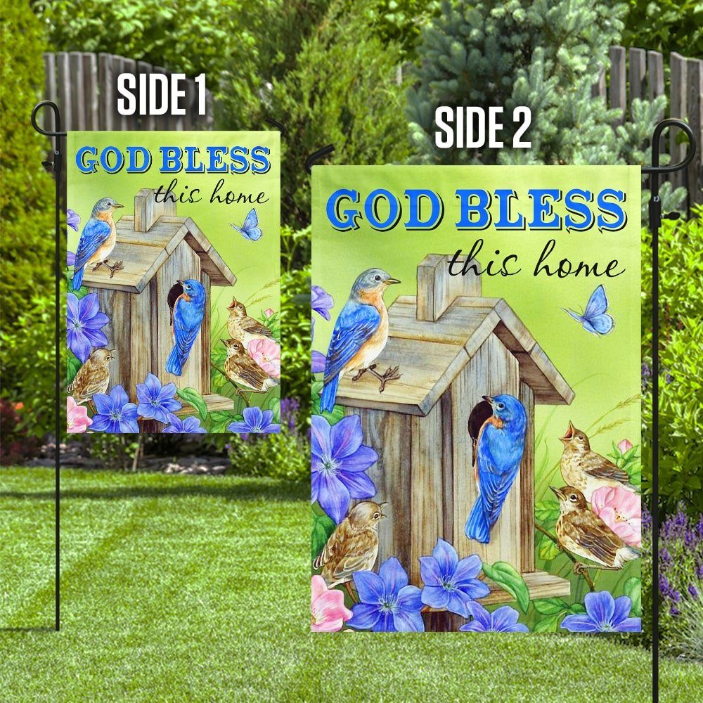 God Bless This Home Flag