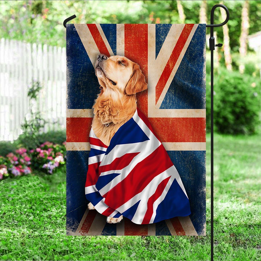 Golden Retriever Flag Patriotic Dog ANL08Fv2