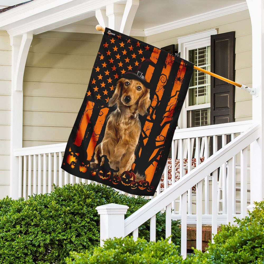 Golden Retriever Halloween Flag