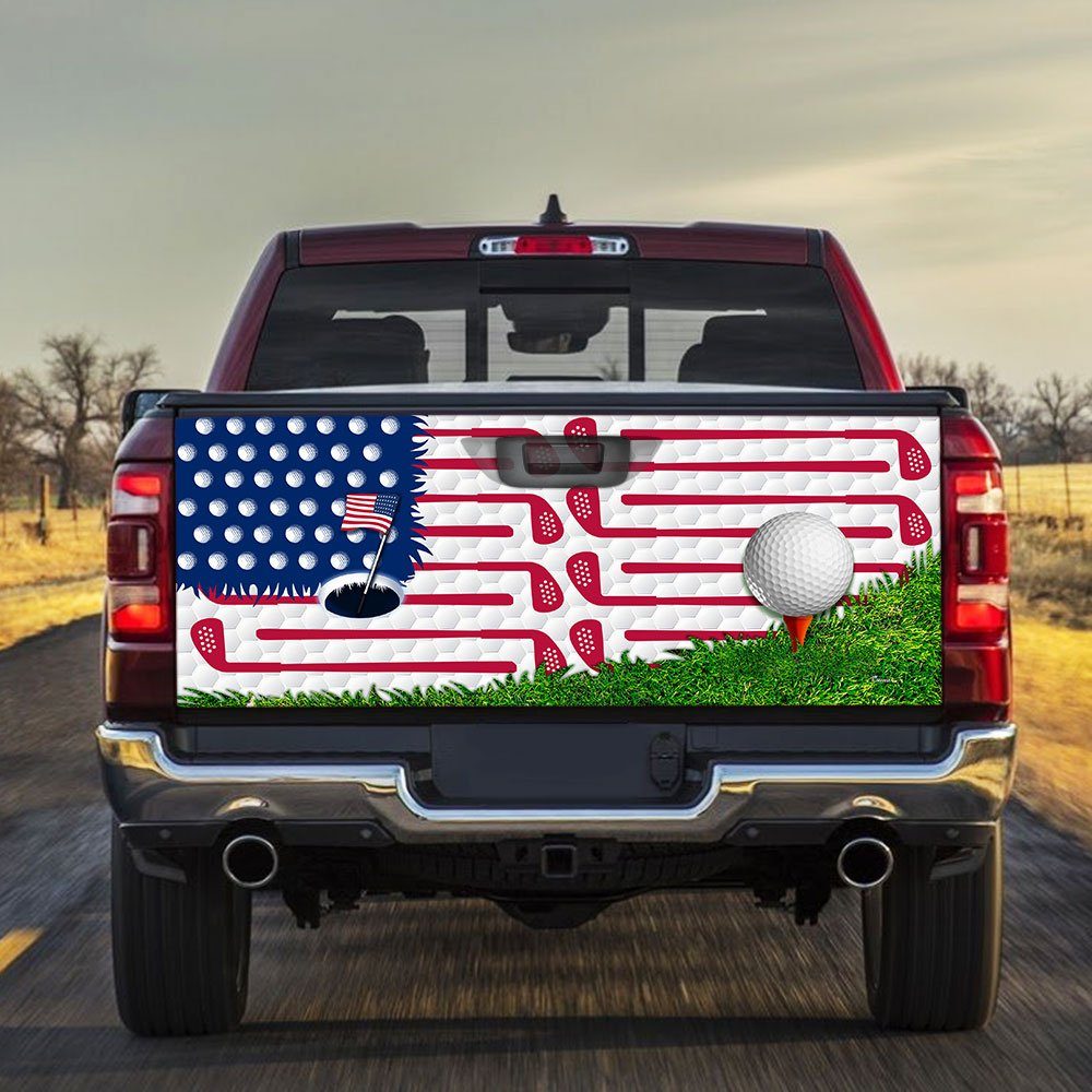 Golf American Truck Tailgate Decal Sticker Wrap DBD2684Fv2