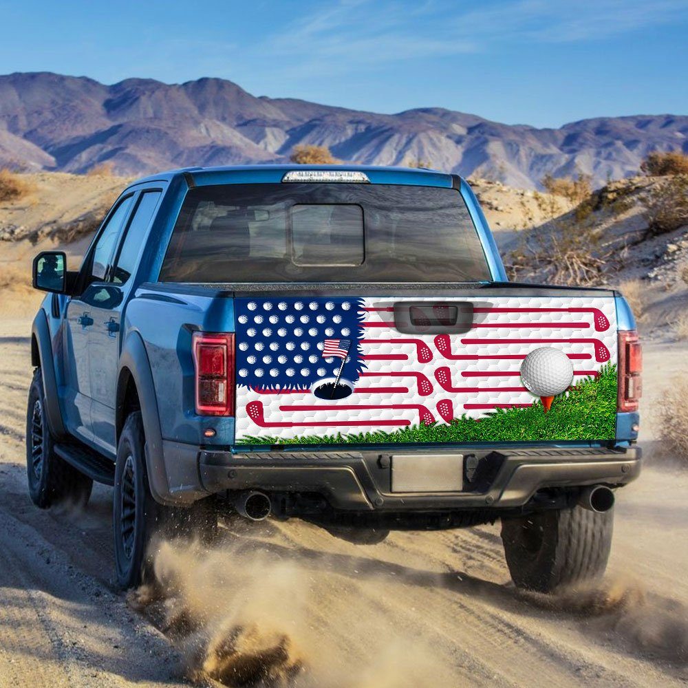 Golf American Truck Tailgate Decal Sticker Wrap DBD2684Fv2