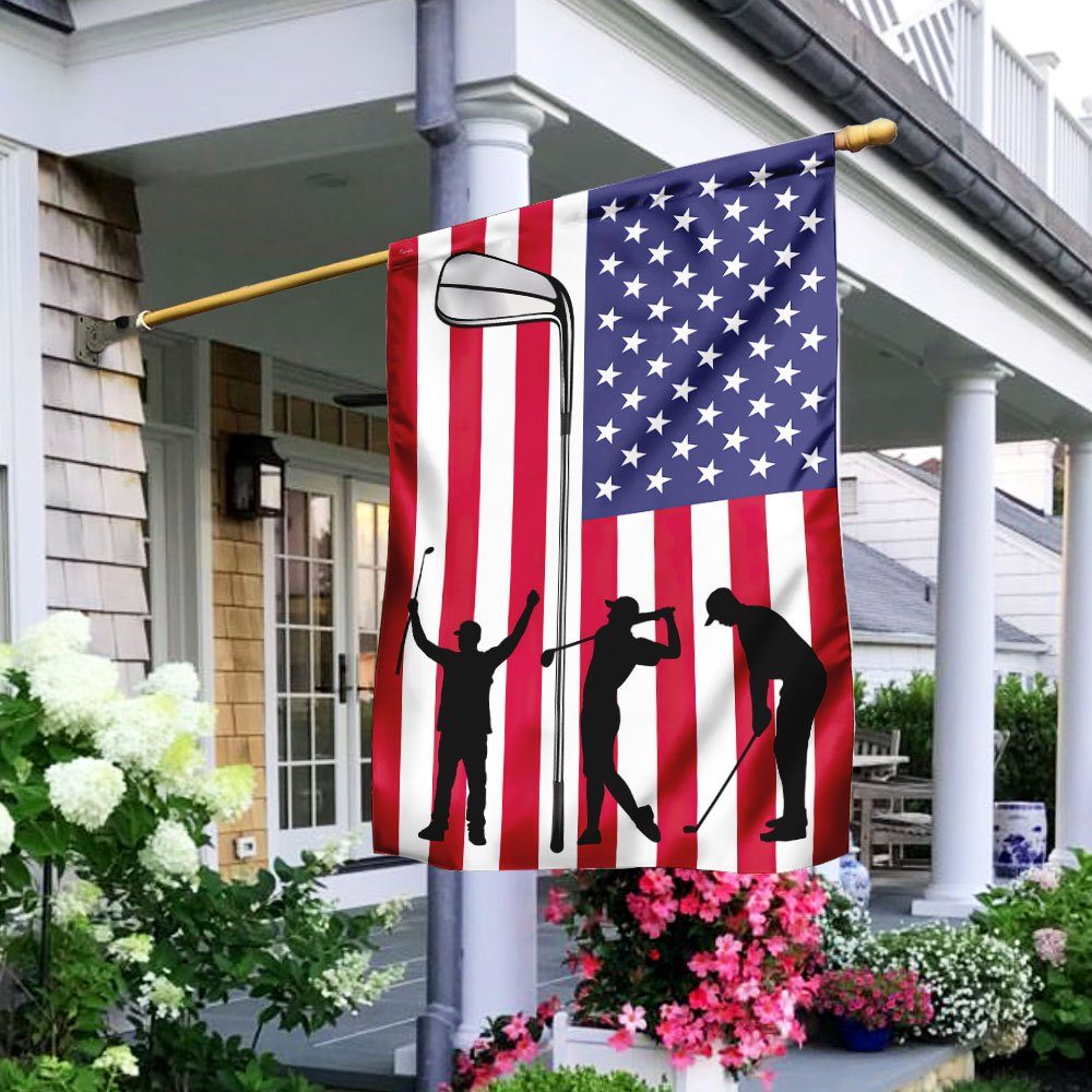 Golf American U.S. Flag