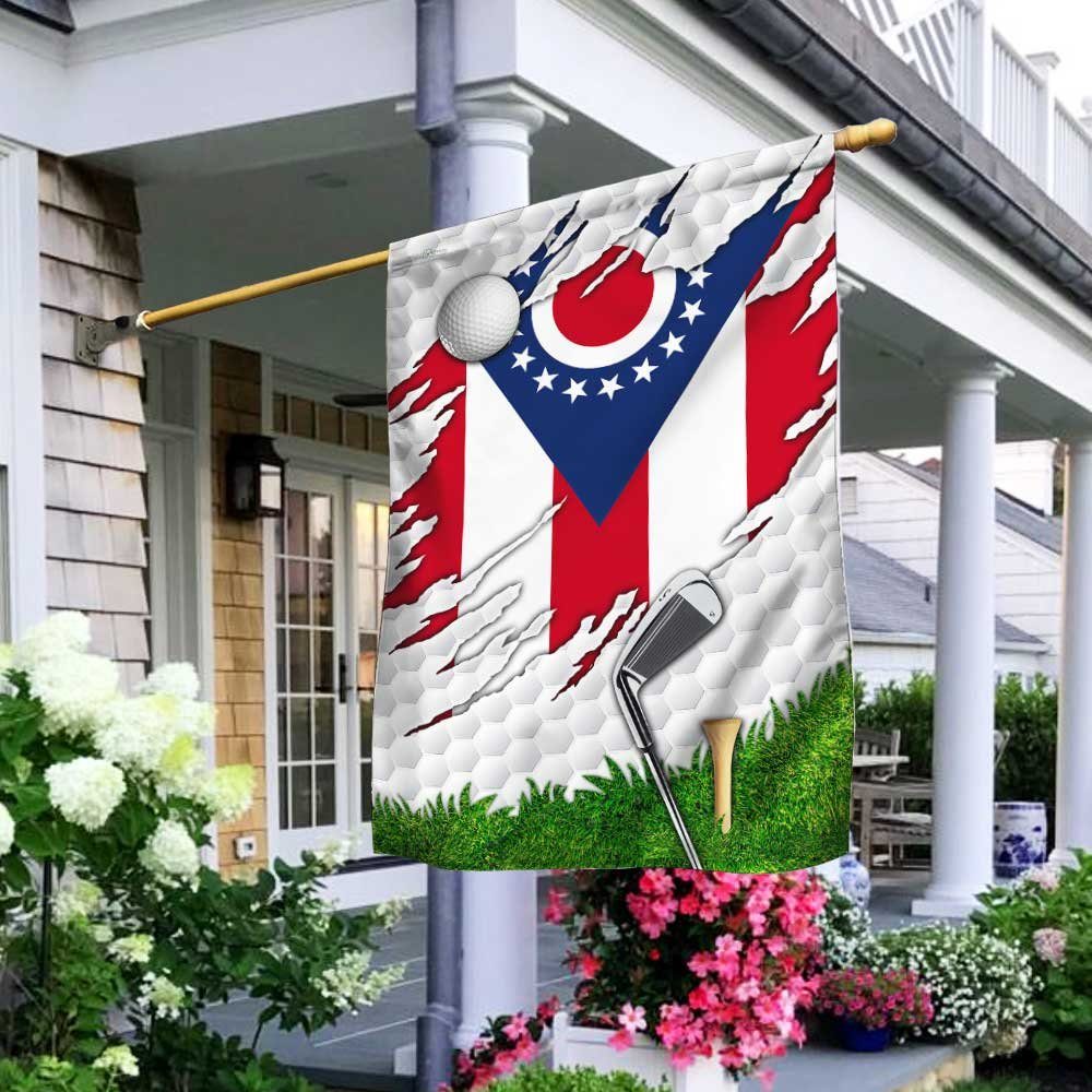 Golf Ohio U.S. State Flag