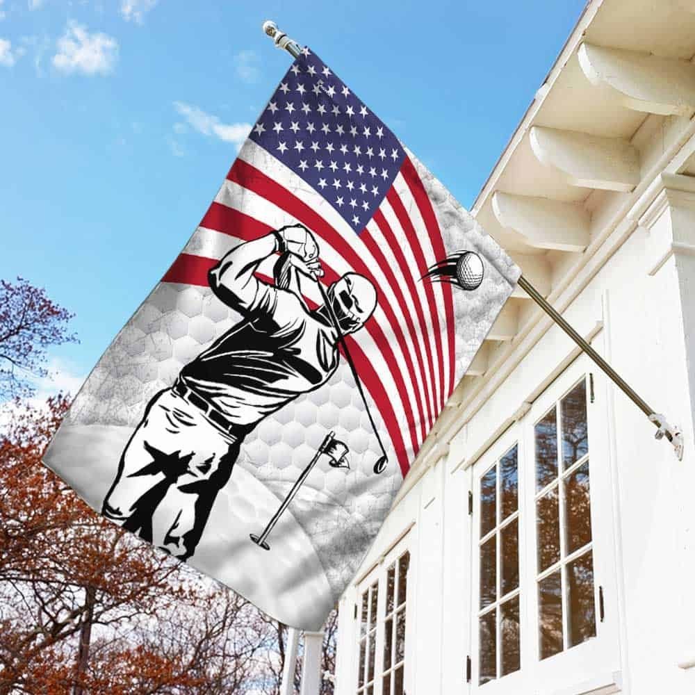 Golf Player American Flag DBD2714F Golf Player American Flag DBD2714F