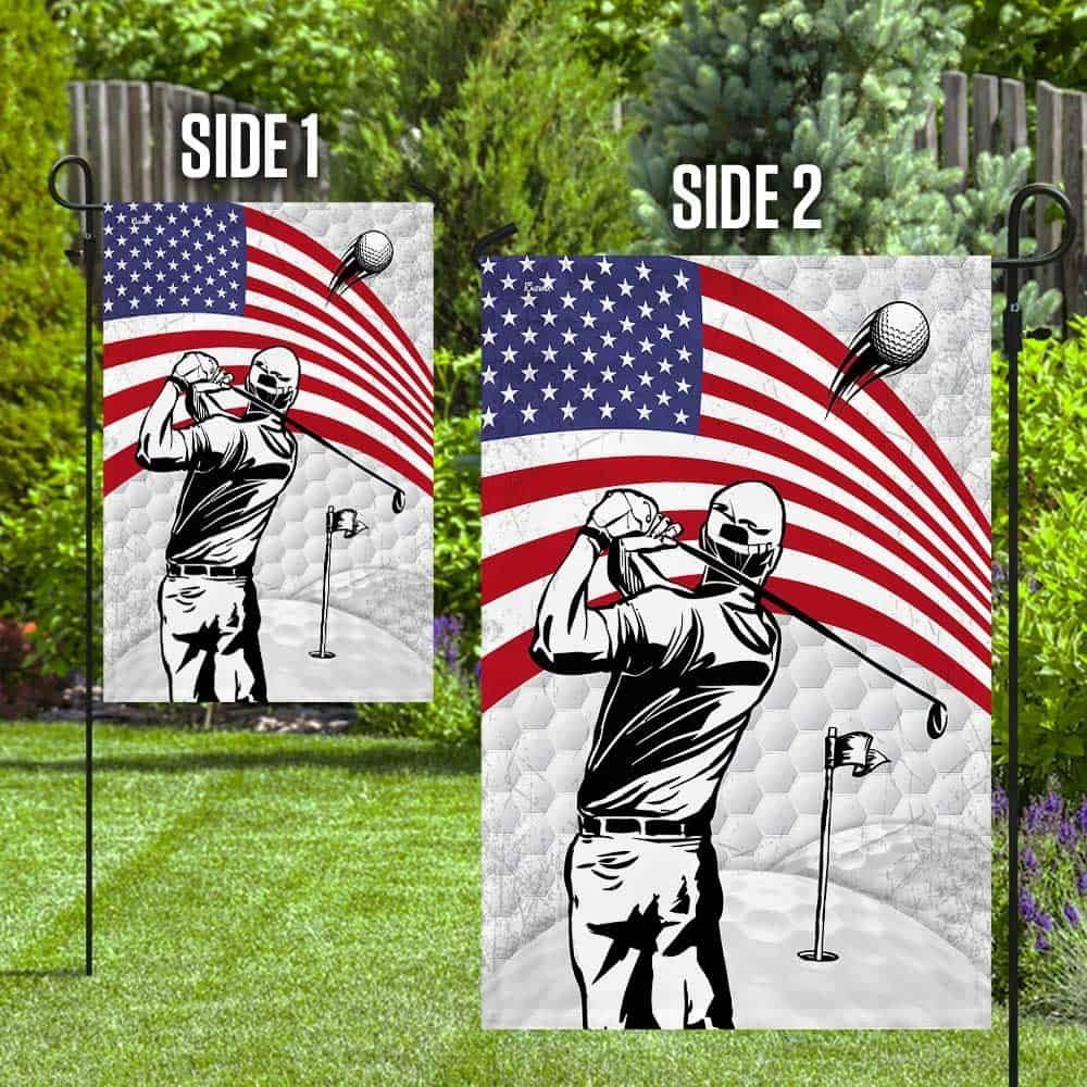 Golf Player American Flag DBD2714F Golf Player American Flag DBD2714F