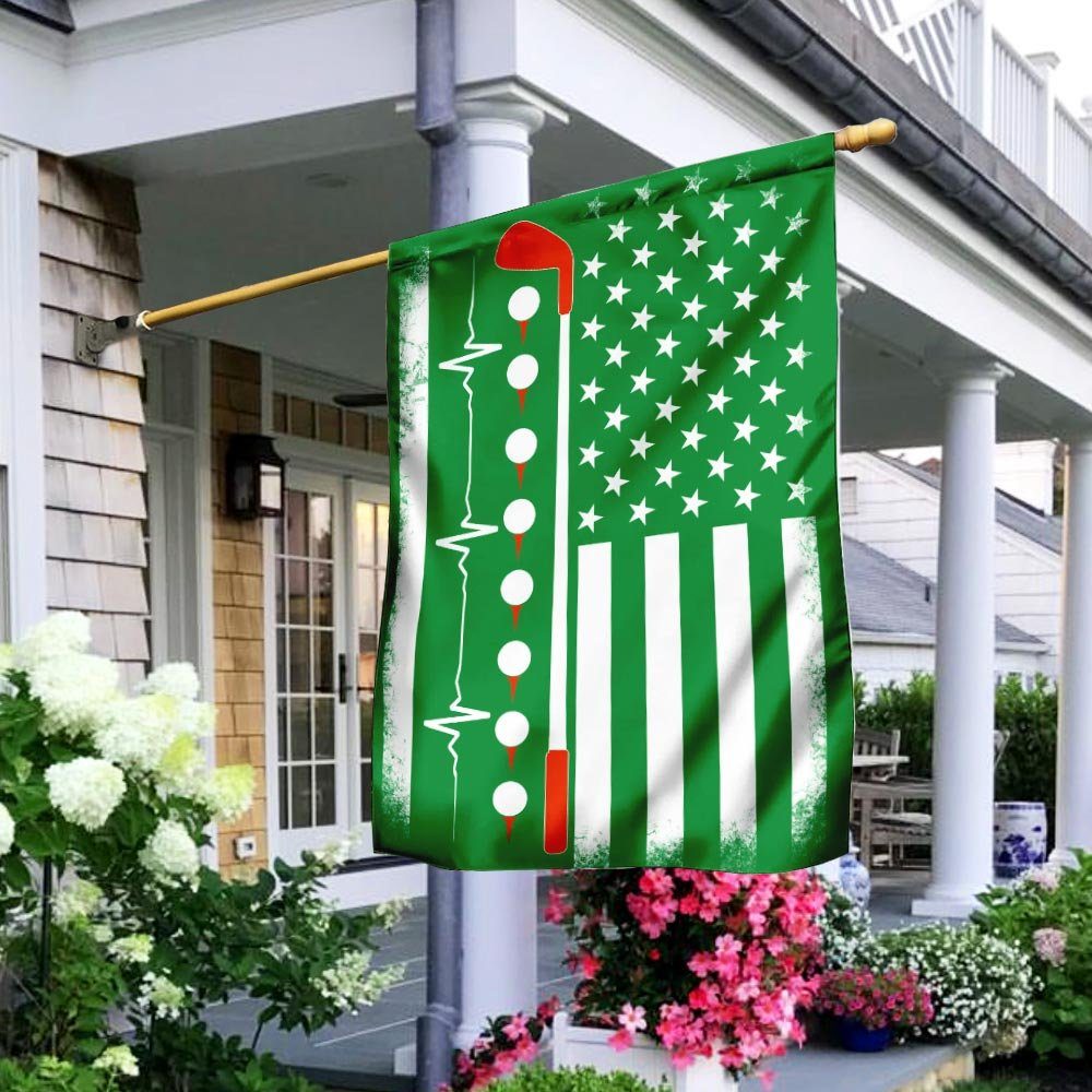 Golfing American Flag