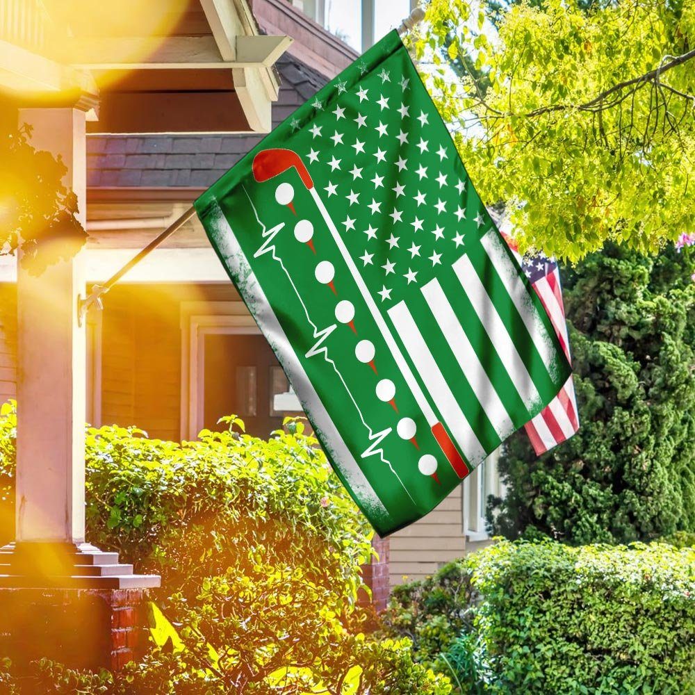 Golfing American Flag