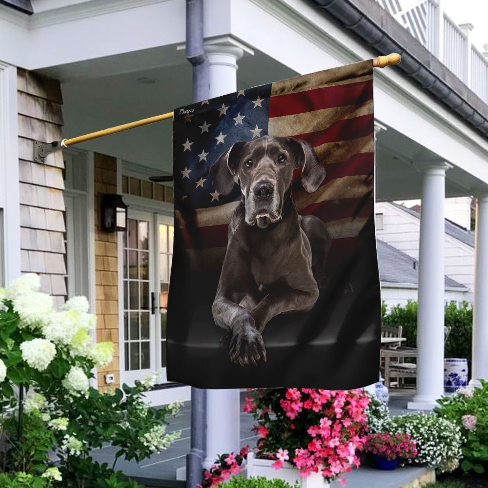 Great Dane American Flag