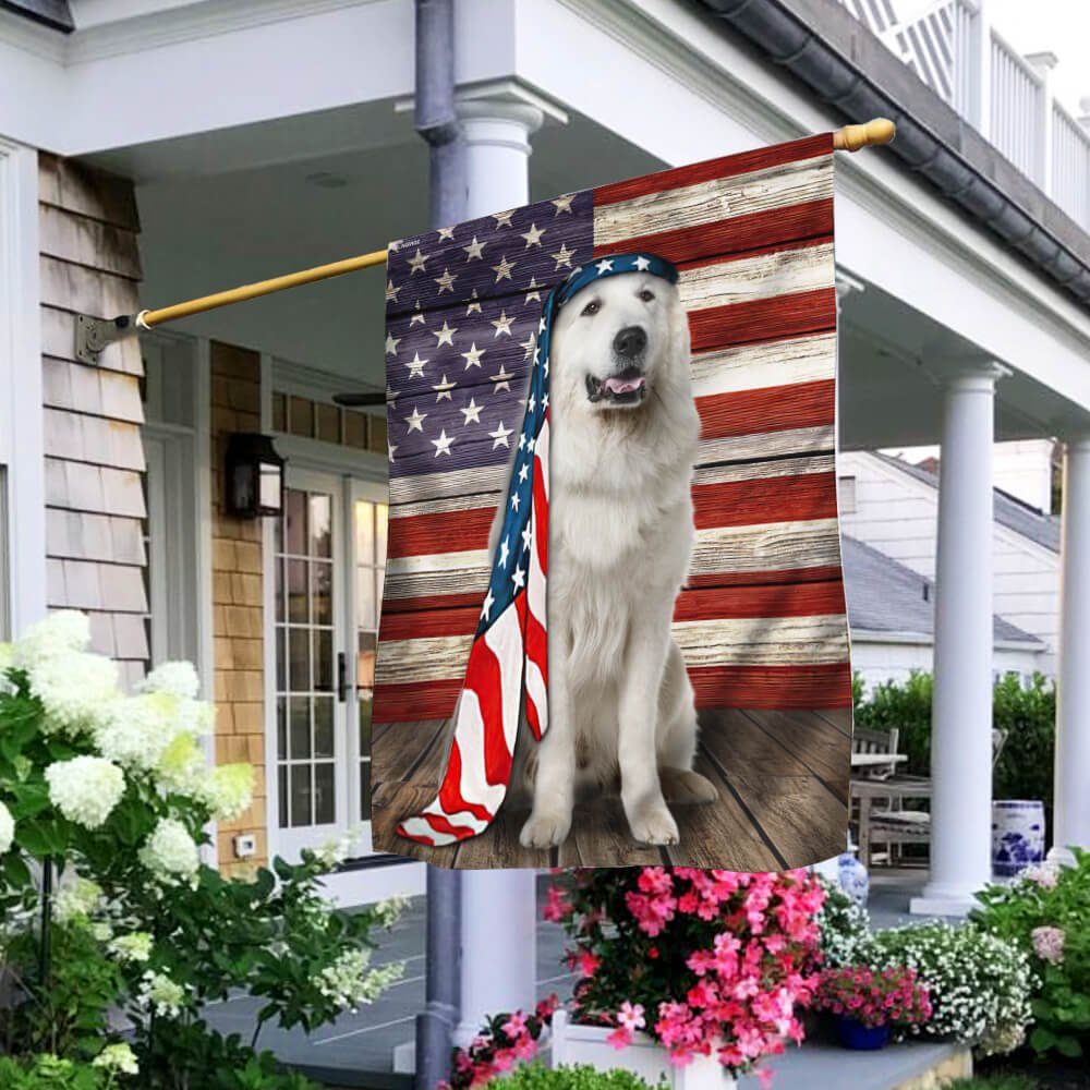 Great Pyrenees Dog Flag Charming Dog NTB216Fv42