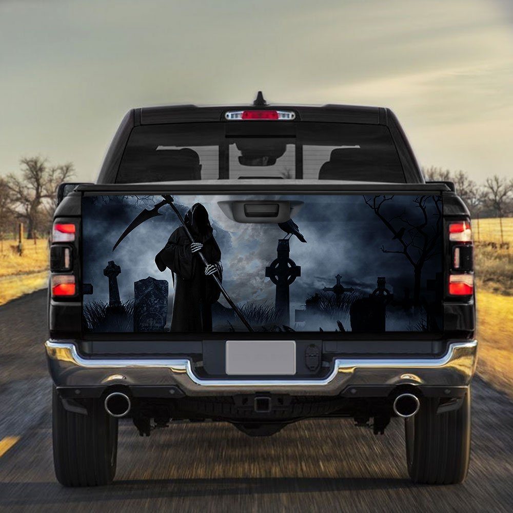 Grim Reaper Tailgate Decal Sticker Wrap