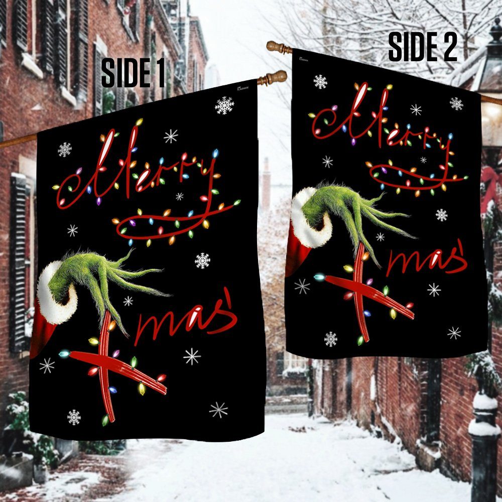 Grinch Christmas Flag Merry Xmas’s LNT818F
