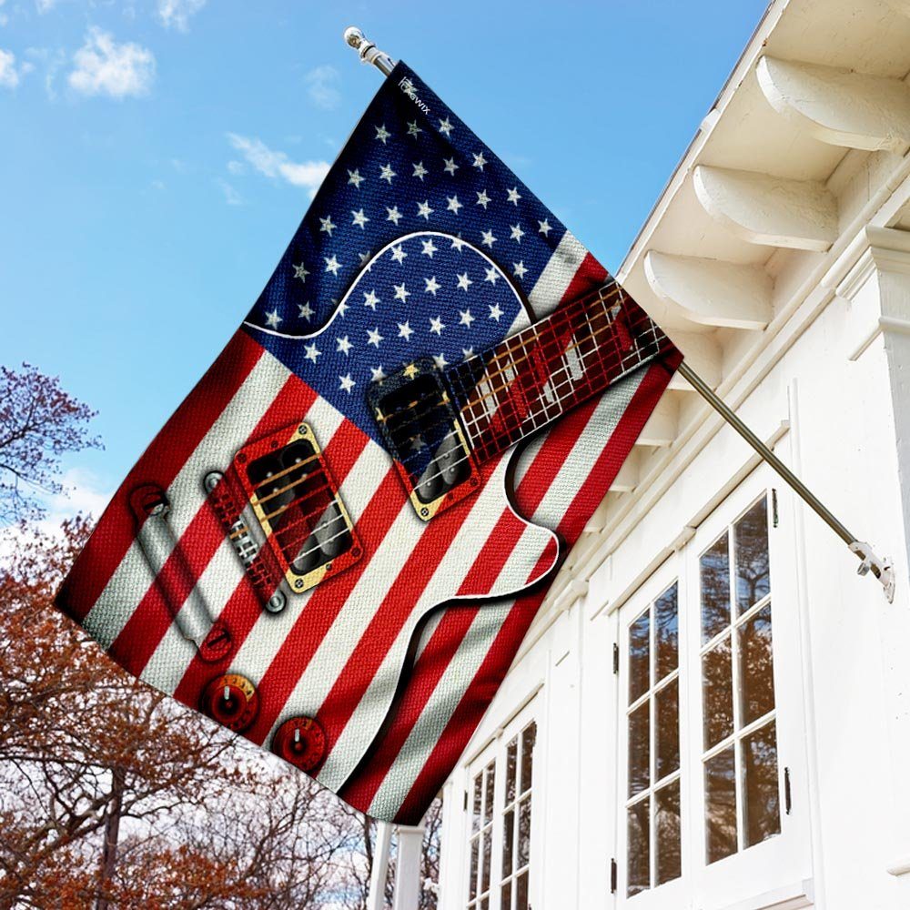 Guitar Electric American Flag