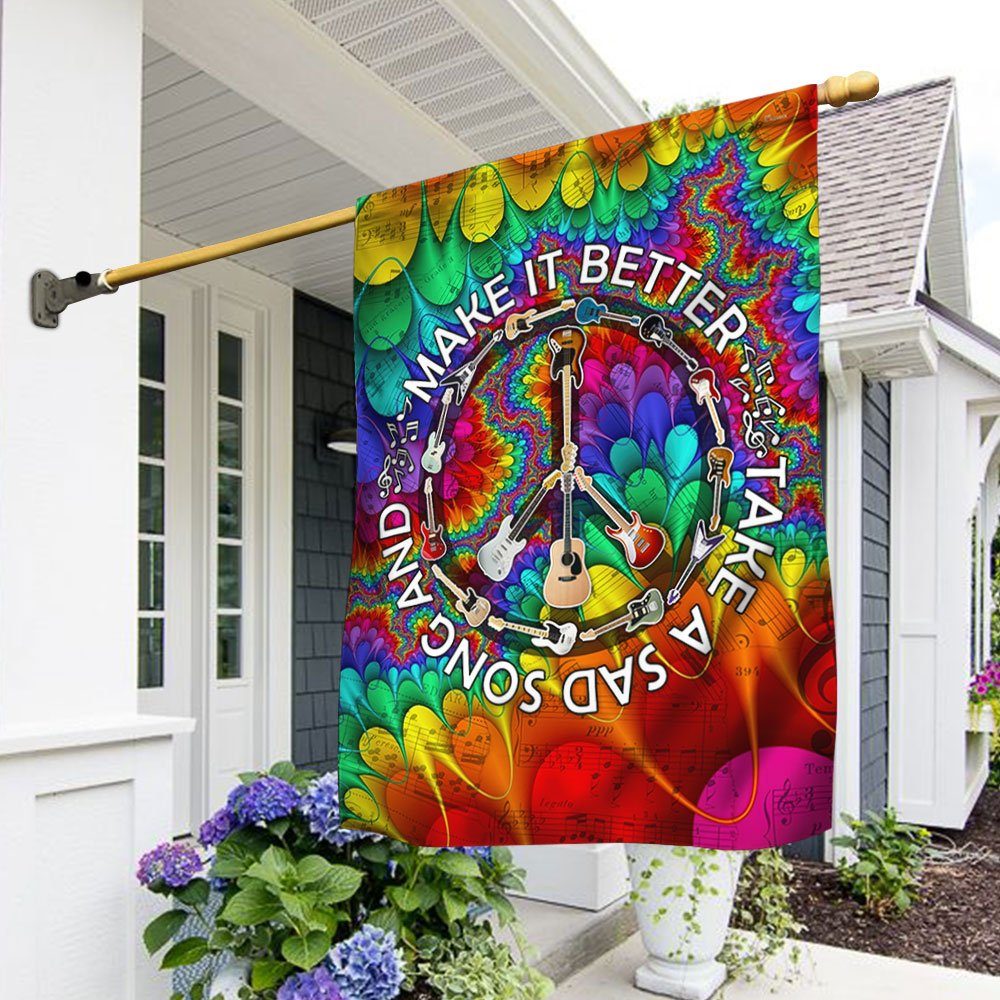 Guitar Flag Hippie TPH21F