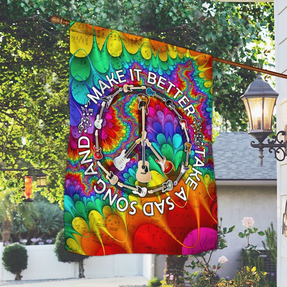 Guitar Flag Hippie TPH21F