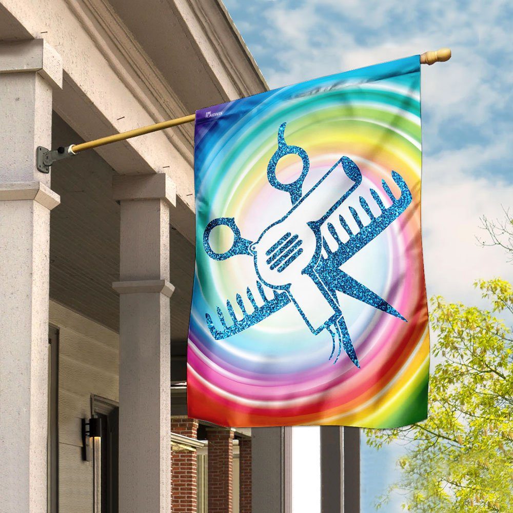 Hairdresser Color Symbols Flag