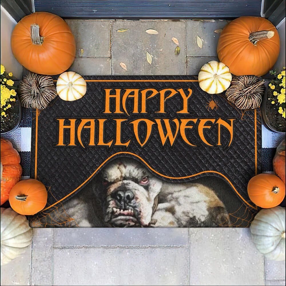 Halloween Doormat  Boxer Dog Hide It NTB217DMv1