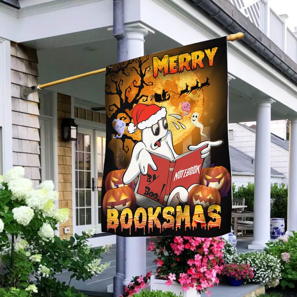 Halloween Flag - Merry Booksmas Flag NTT17F