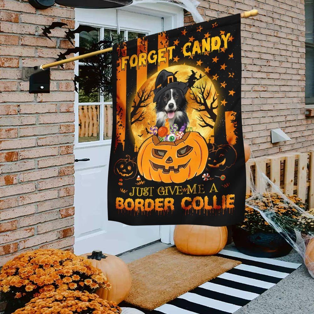 Halloween Flag Border Collie Forget Candy LHA1651F