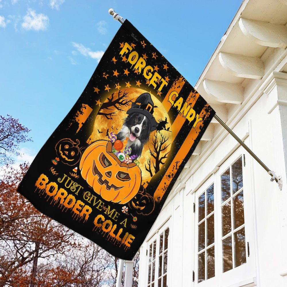 Halloween Flag Border Collie Forget Candy LHA1651F
