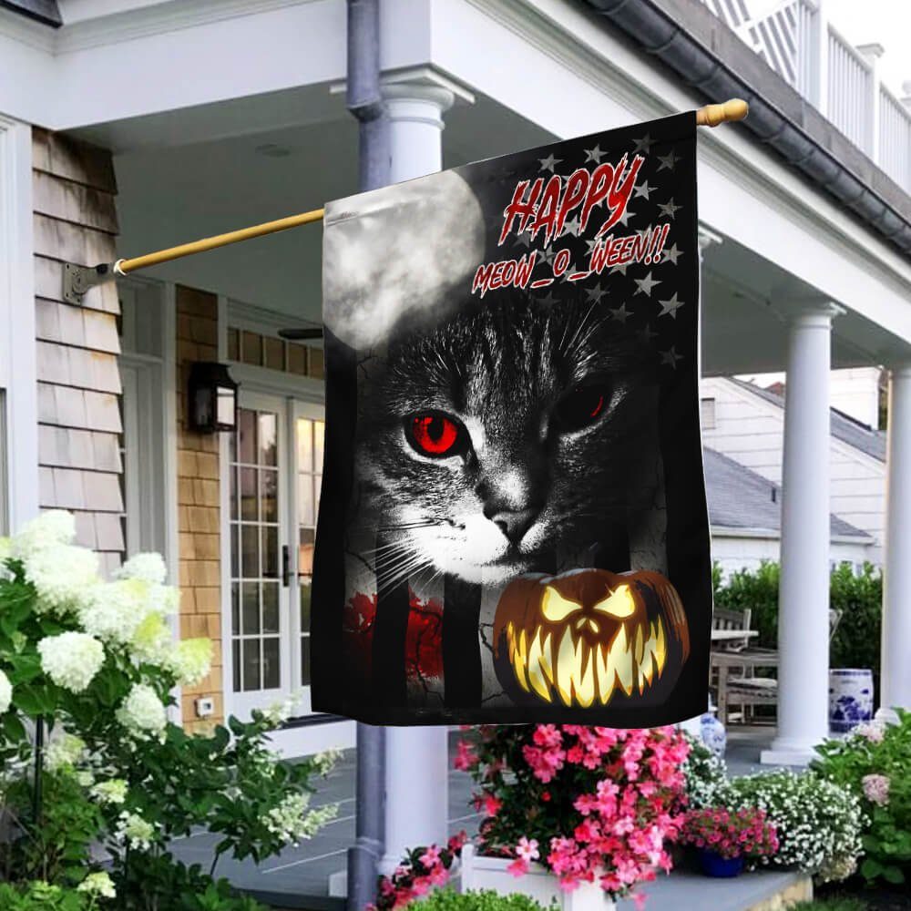 Halloween Flag Happy Meowloween Flag NTT06F