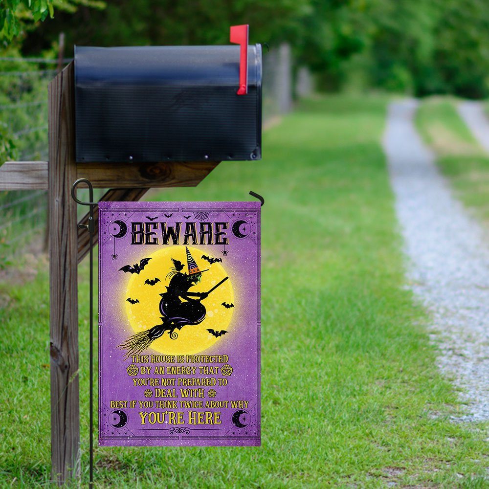 Halloween Witch Flag This House Is Protected By An Energy LHA1665F