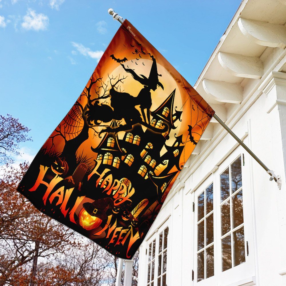 Halloween Witch Flags Flagwix™ Happy Halloween Witch Flag