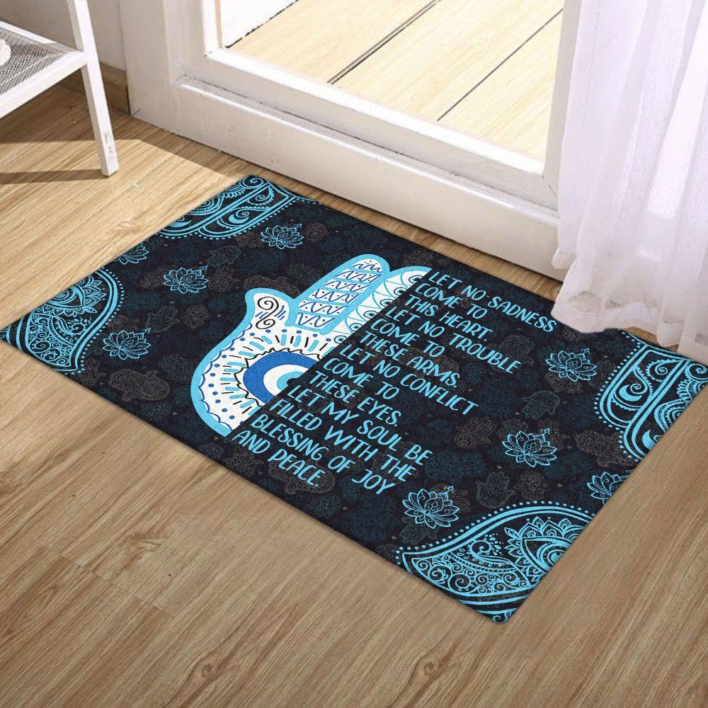 Hamsa Hand Blessing Of Joy And Peace Doormat MBH158DM