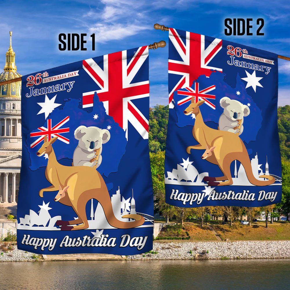 Happy Australia Day  26th January Flag MLN817F