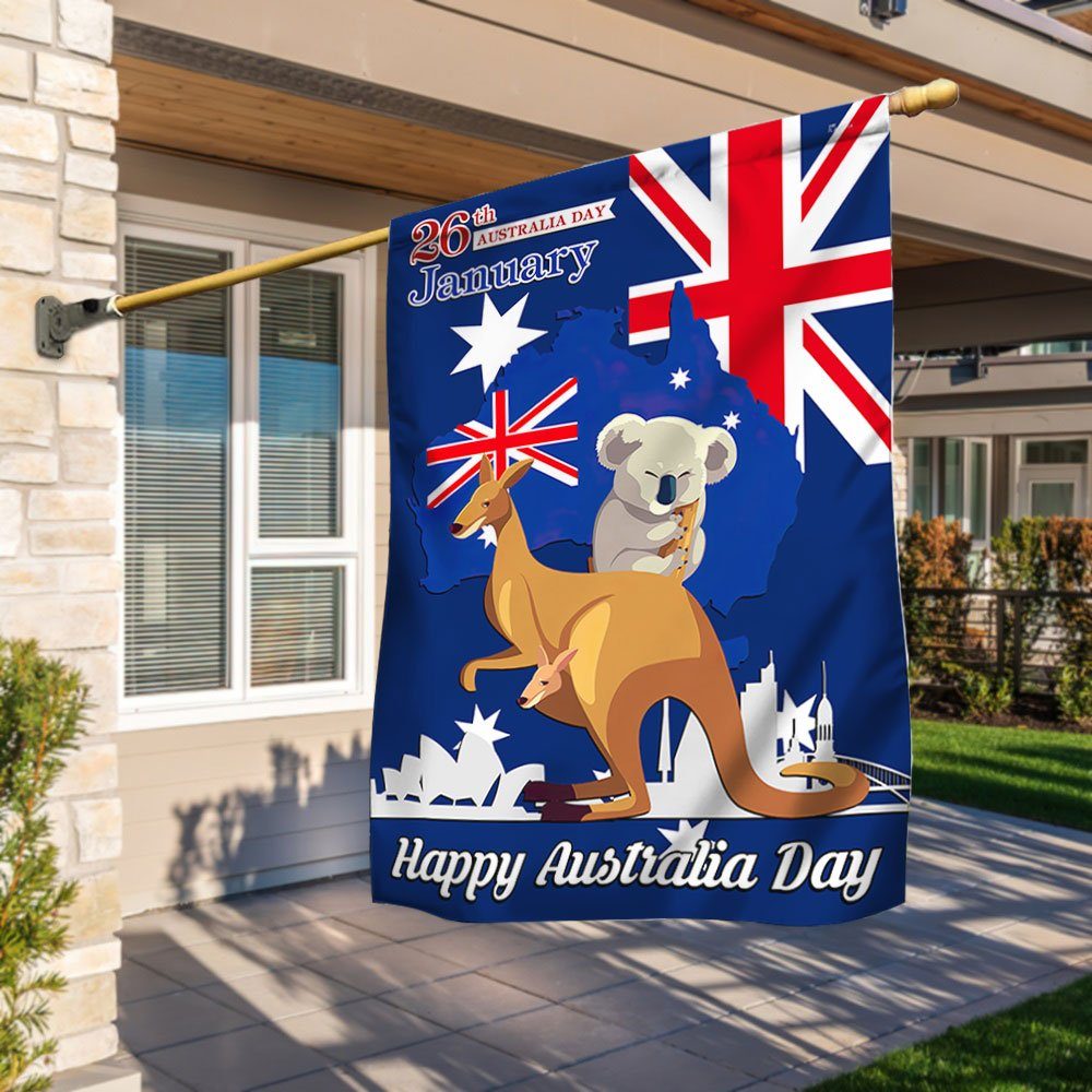 Happy Australia Day  26th January Flag MLN817F