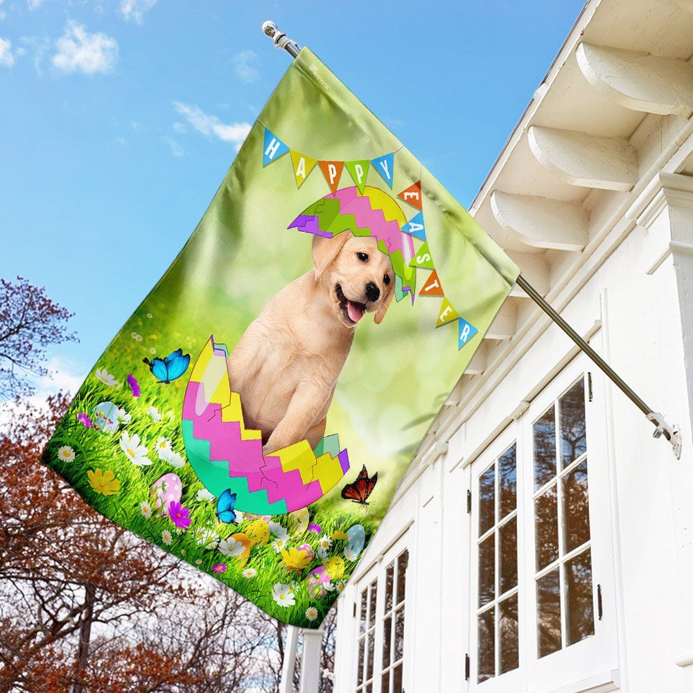 Happy Easter Labrador Retriever Egg Flag