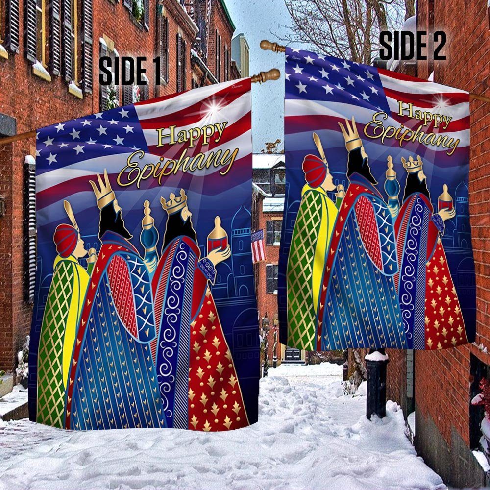 Happy Epiphany Three Kings Day Flag TQN771F
