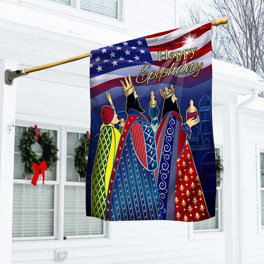 Happy Epiphany Three Kings Day Flag TQN771F