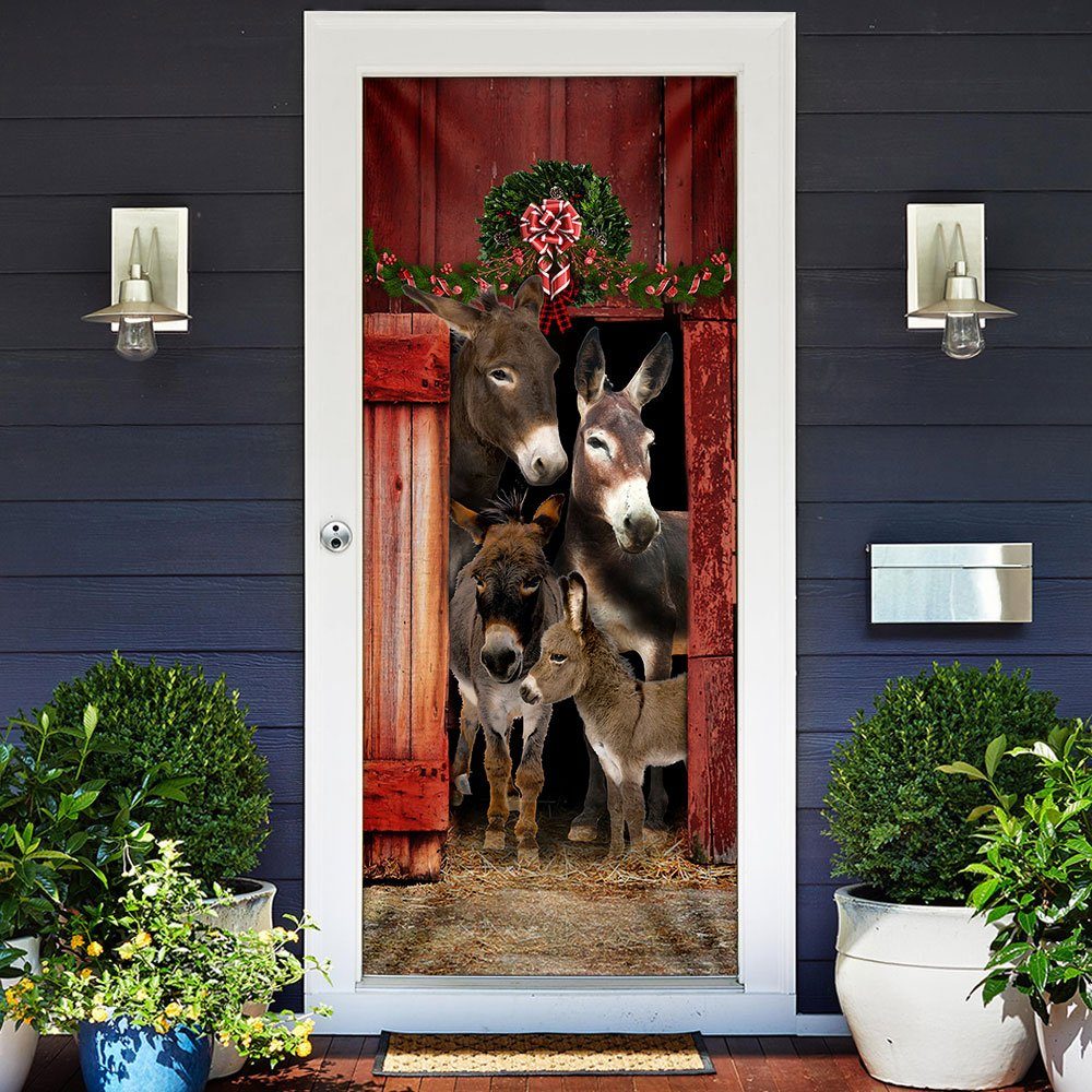 Happy Family Donkey Door Cover