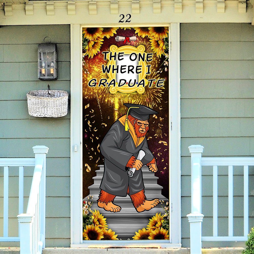 Happy Graduation Door Cover Bigfoot Graduation LNT27Dv1