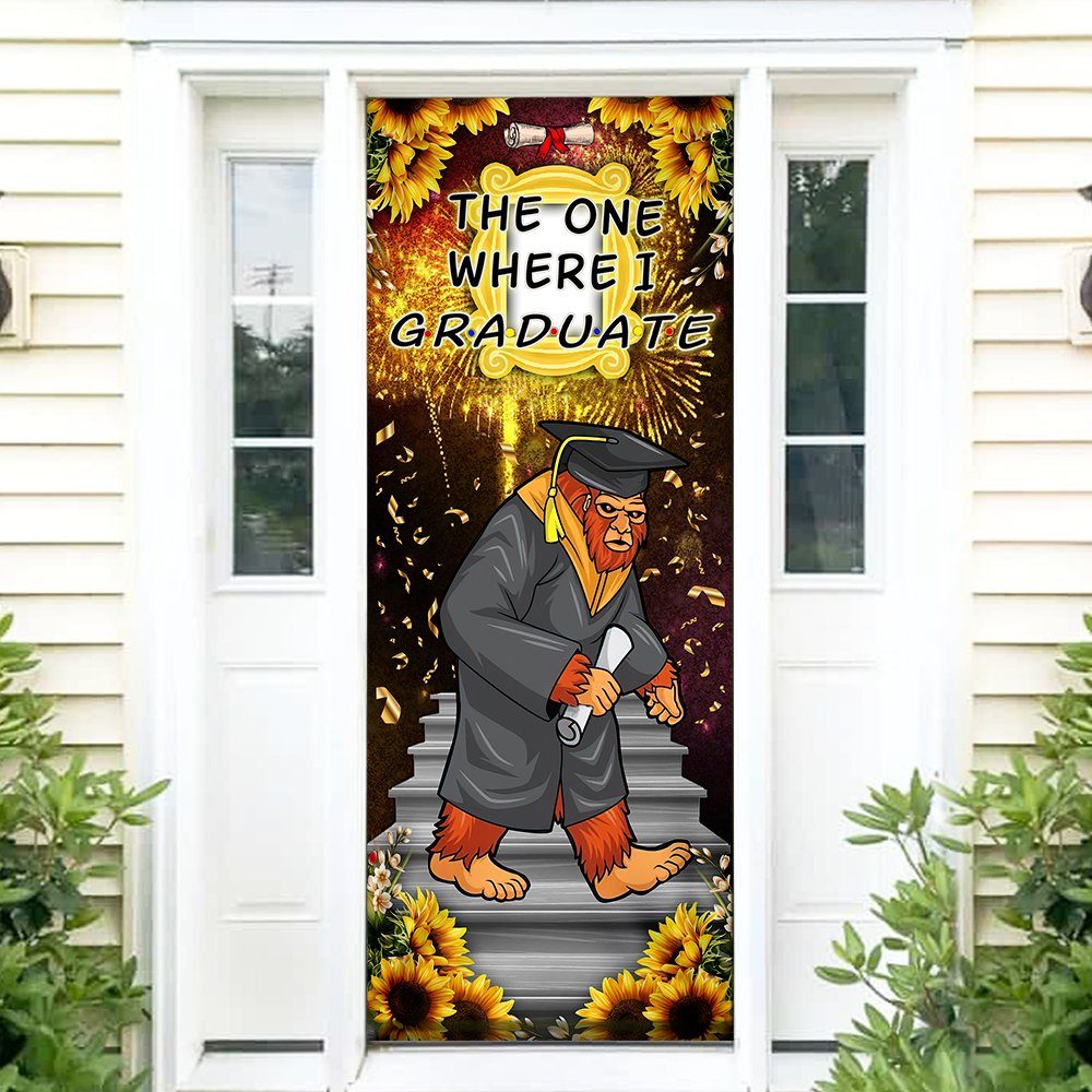 Happy Graduation Door Cover Bigfoot Graduation LNT27Dv1