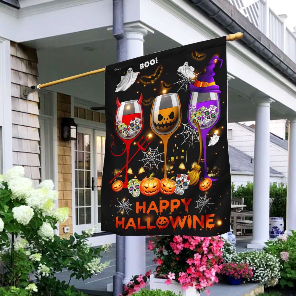 Happy Hallowine Flag