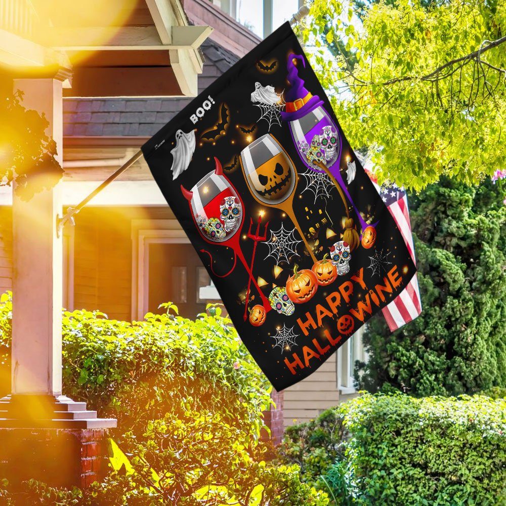 Happy Hallowine Flag