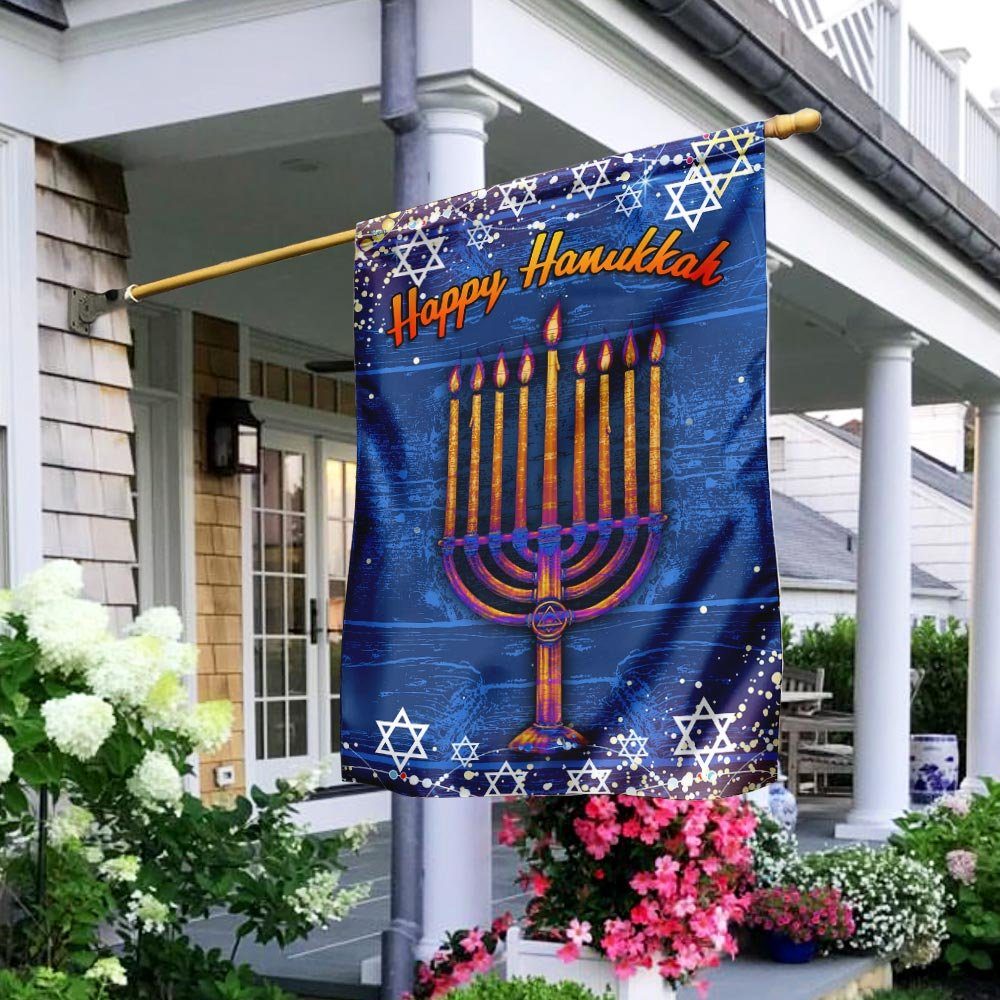 Happy Hanukkah Flag