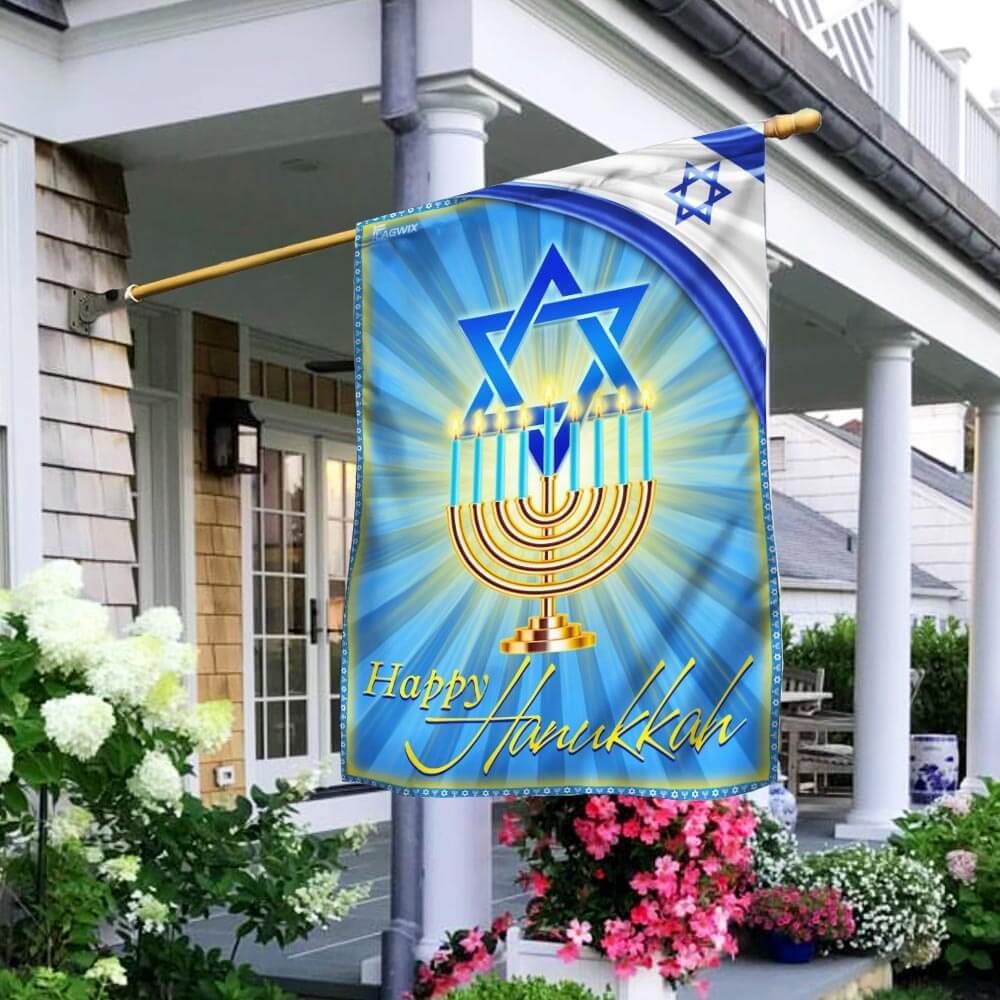 Happy Hanukkah Flag