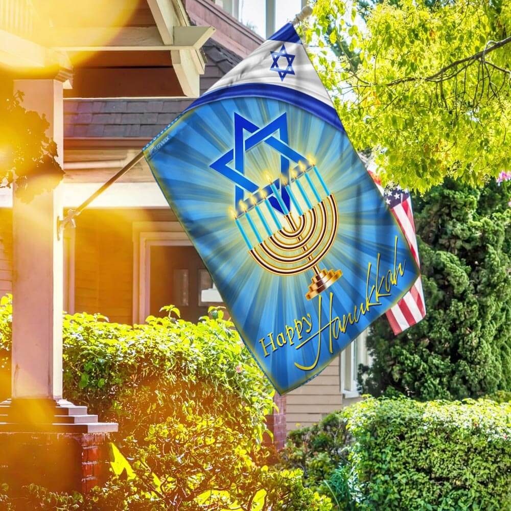 Happy Hanukkah Flag
