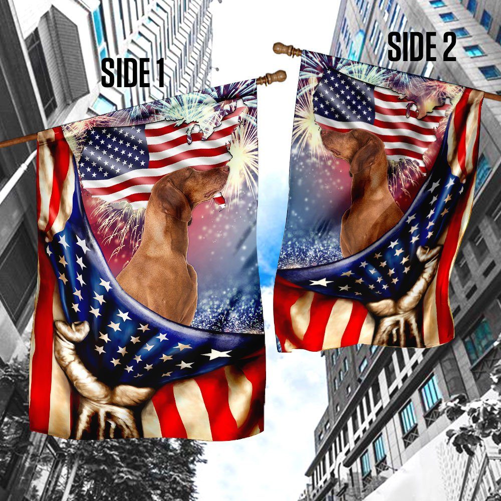 Happy Independence Day Viszla Flag