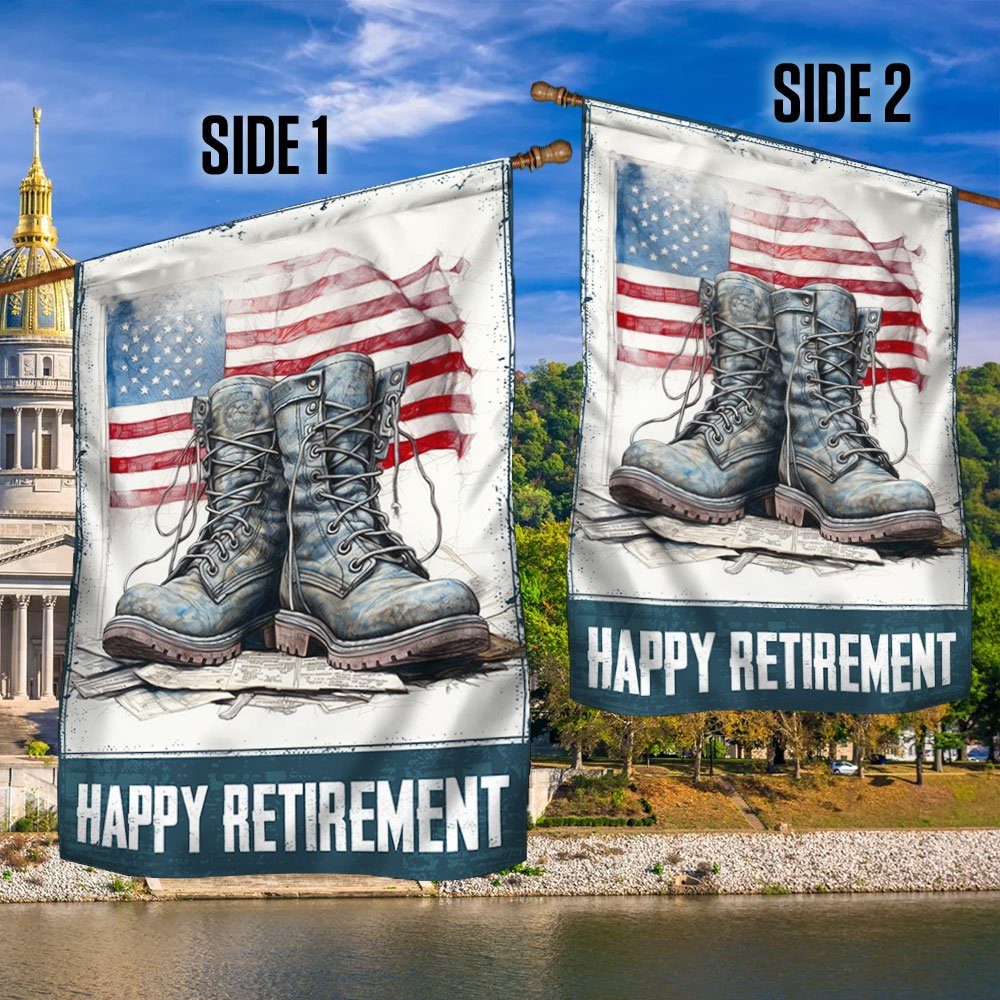 Happy Retirement U.S. Veteran Flag TQN1384F