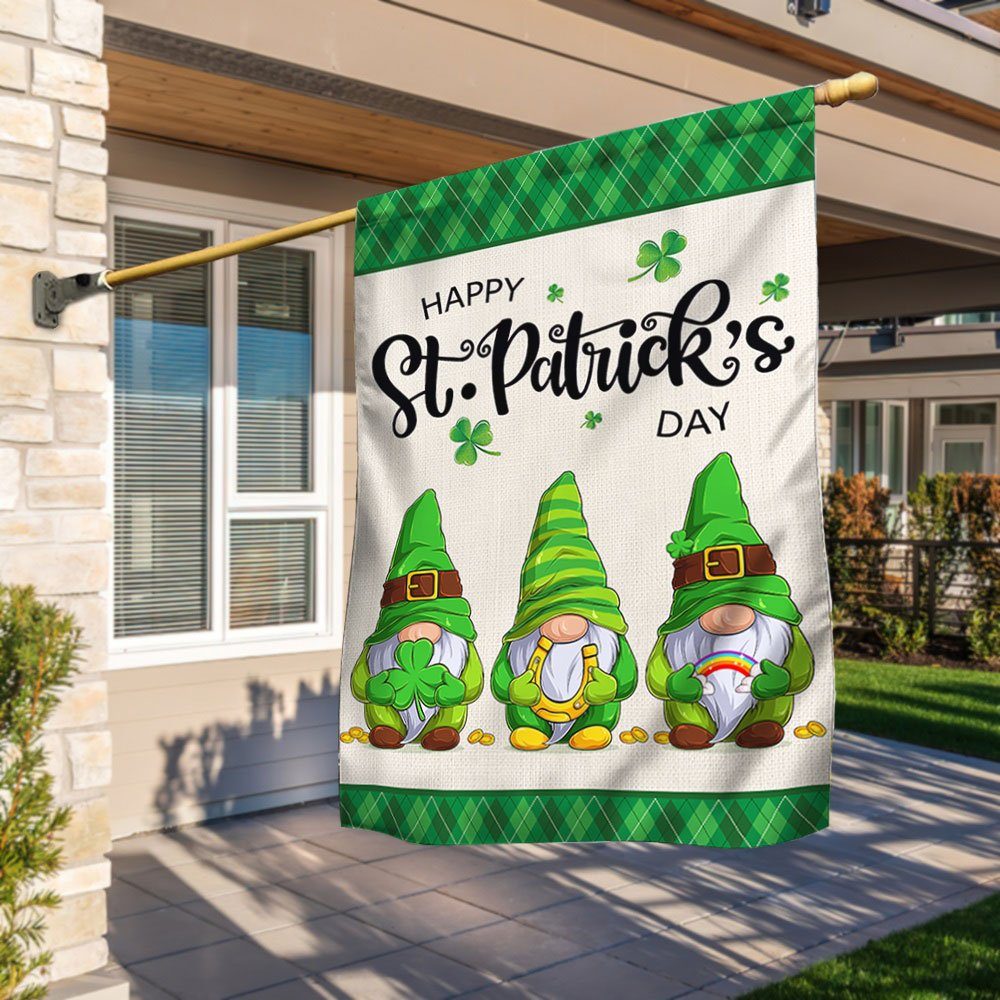 Happy St. Patrick's Day Gnome Flag TQN835F