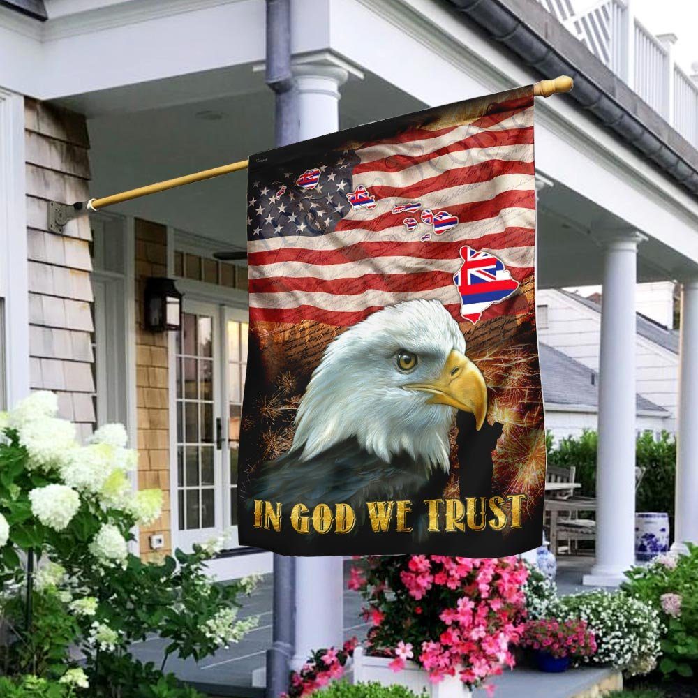 Hawaii State Patriotic American Independence Day Flag