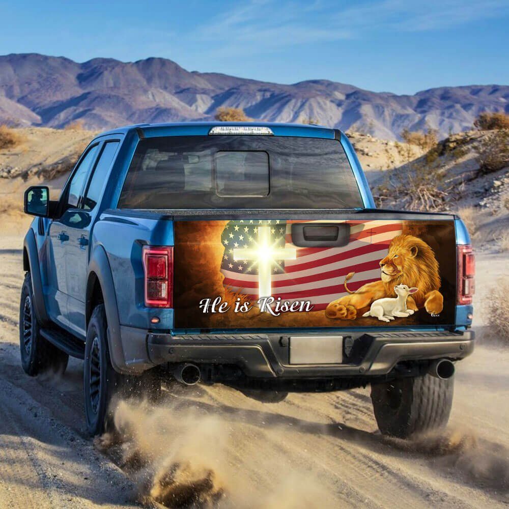 He Is Risen Truck Tailgate Decal Sticker Wrap