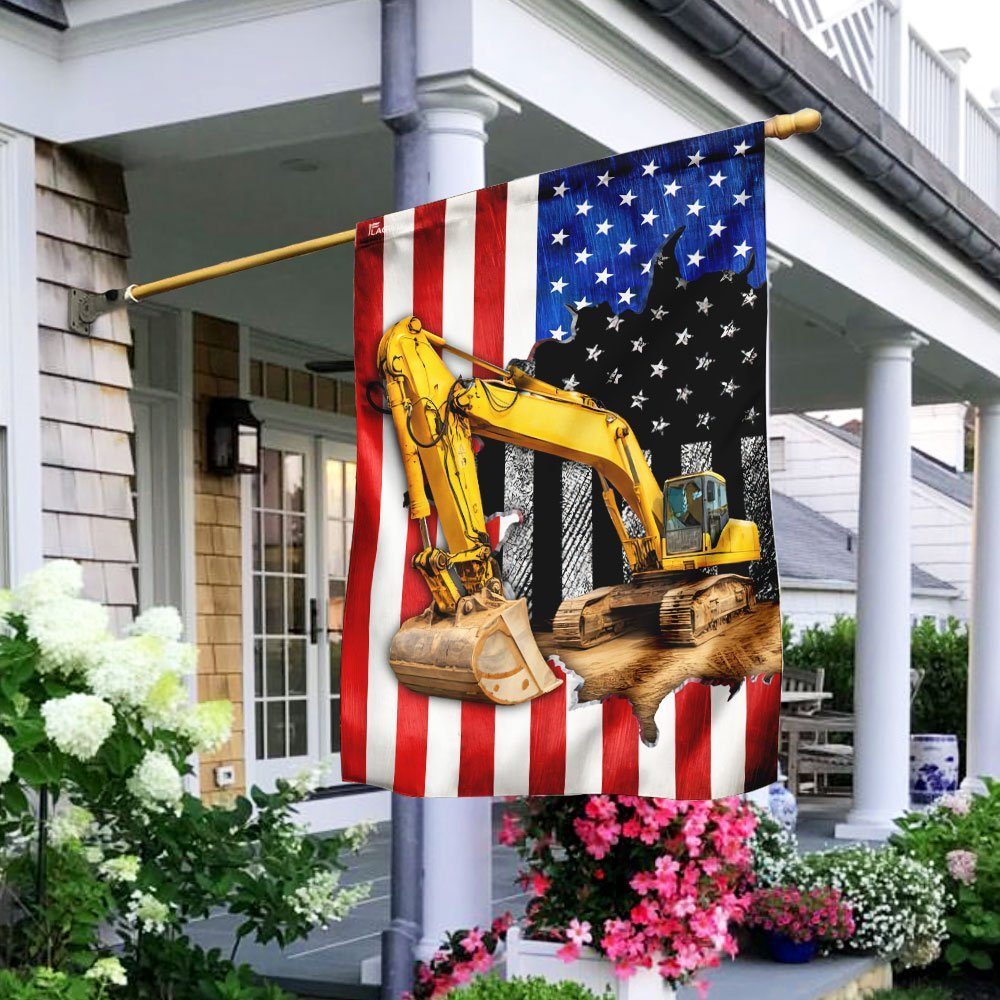 Heavy Equipment American U.S. Flag TRN1080F