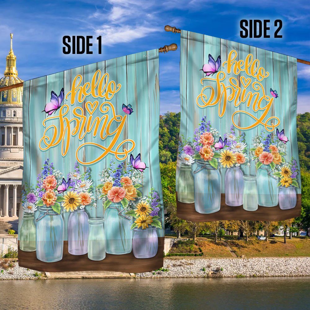 Hello Spring, Welcome Spring Flag TPT644F