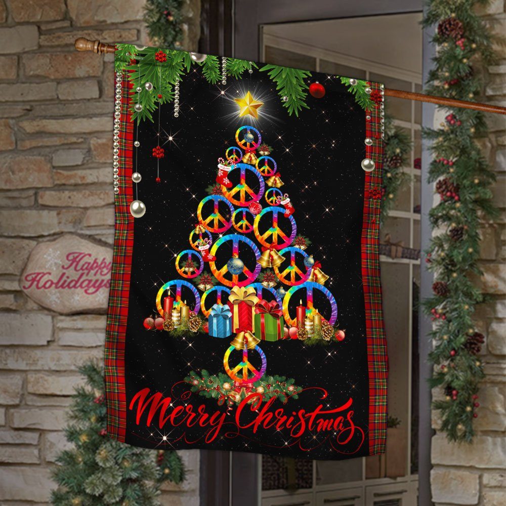 Hippie Flag Merry Christmas Hippie Flag TRL1623F