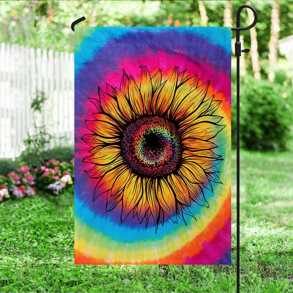 Hippie Flag Tie Dye Hippie Sunflower TQN241F Hippie Flag Tie Dye Hippie Sunflower TQN241F